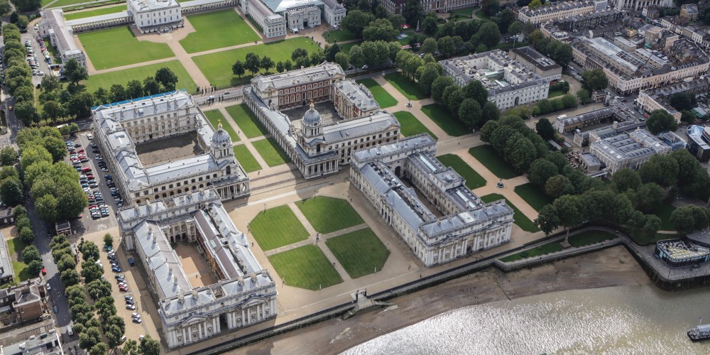 Aerial photo of campus